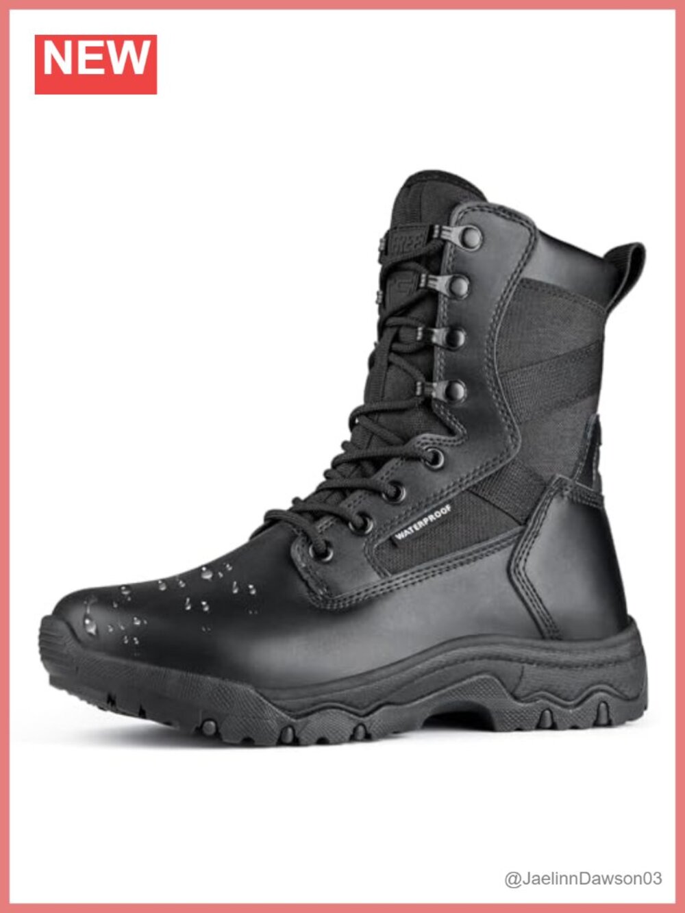 Women's Tactical Boots 8" Lightweight Combat Durable Suede Leather Hiking Work